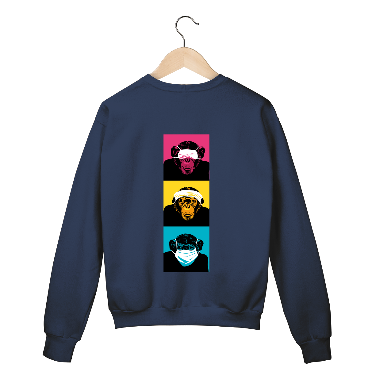 Suéter Azul  - Logo Clara