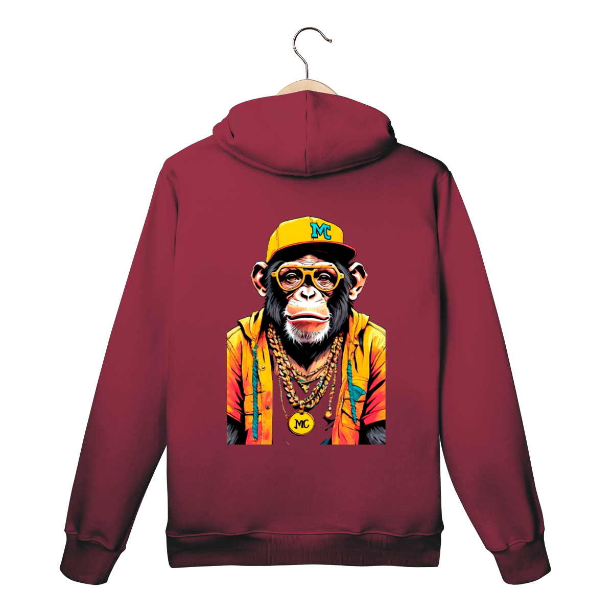 Moletom Vinho - Logo Clara