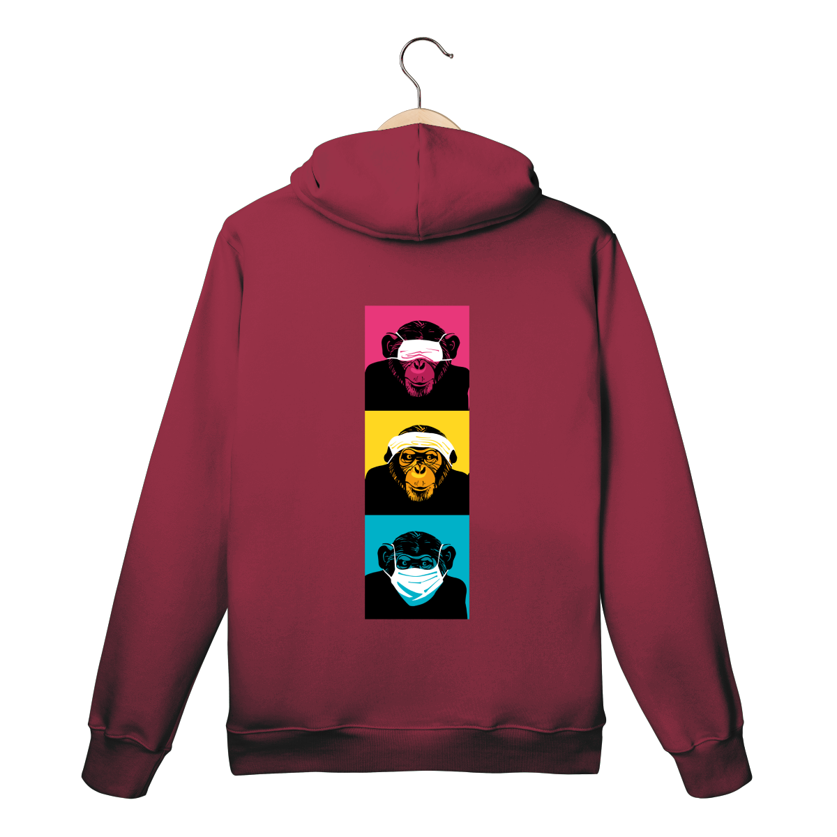 Moletom Vinho - Logo Clara