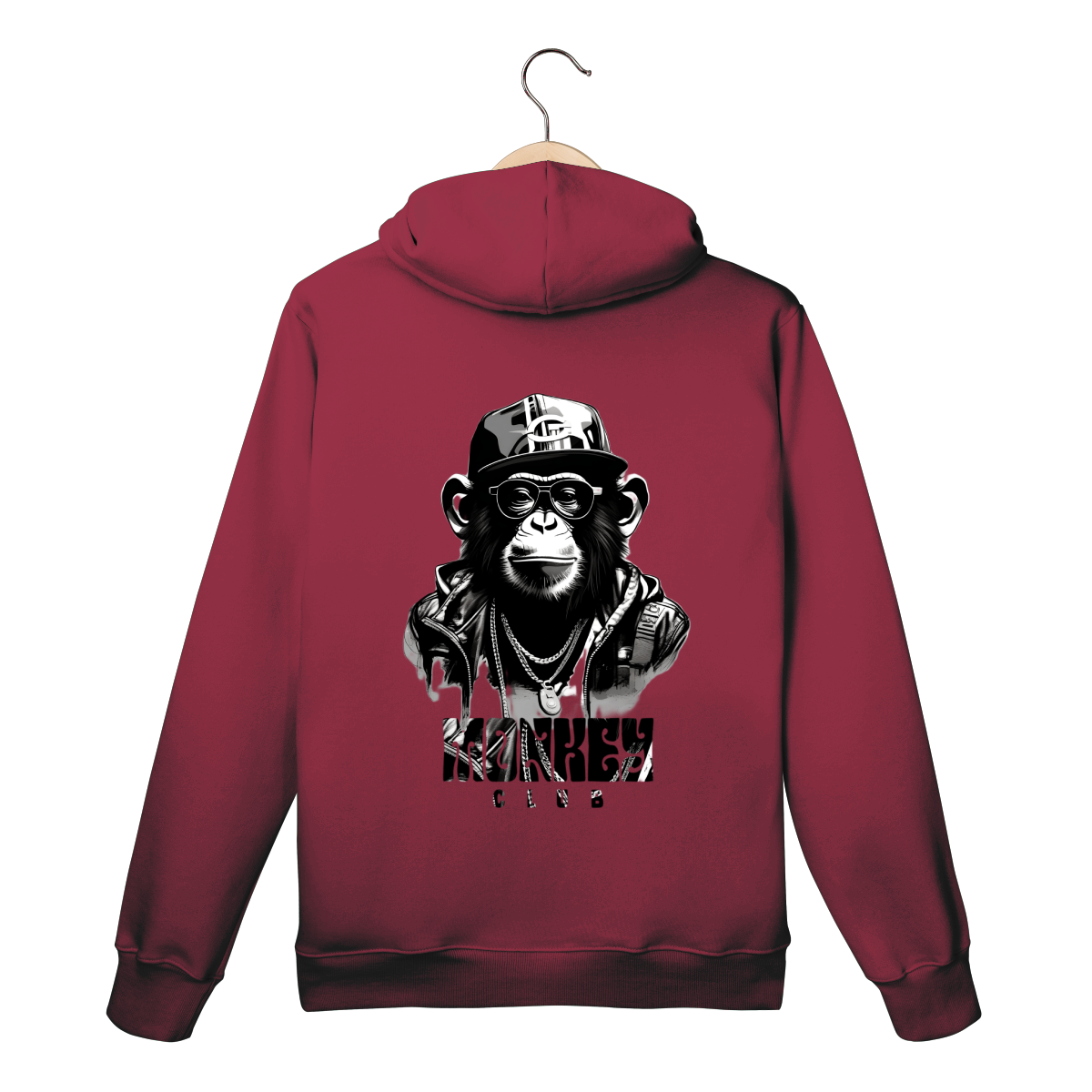 Moletom Vinho - Logo Clara