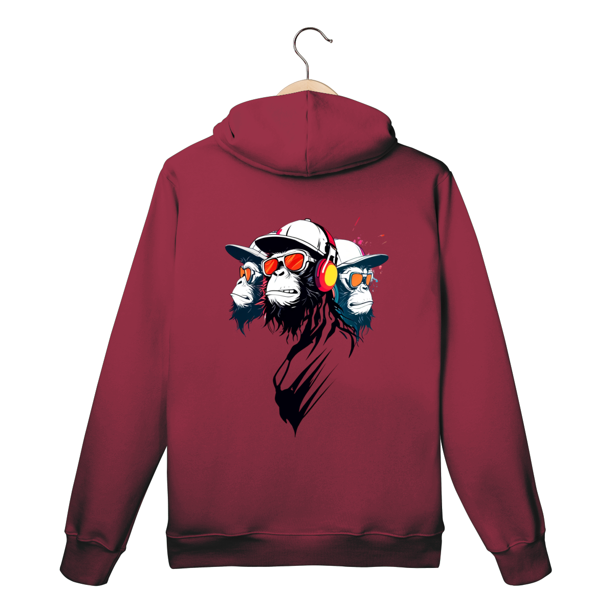 Moletom Vinho - Logo Clara