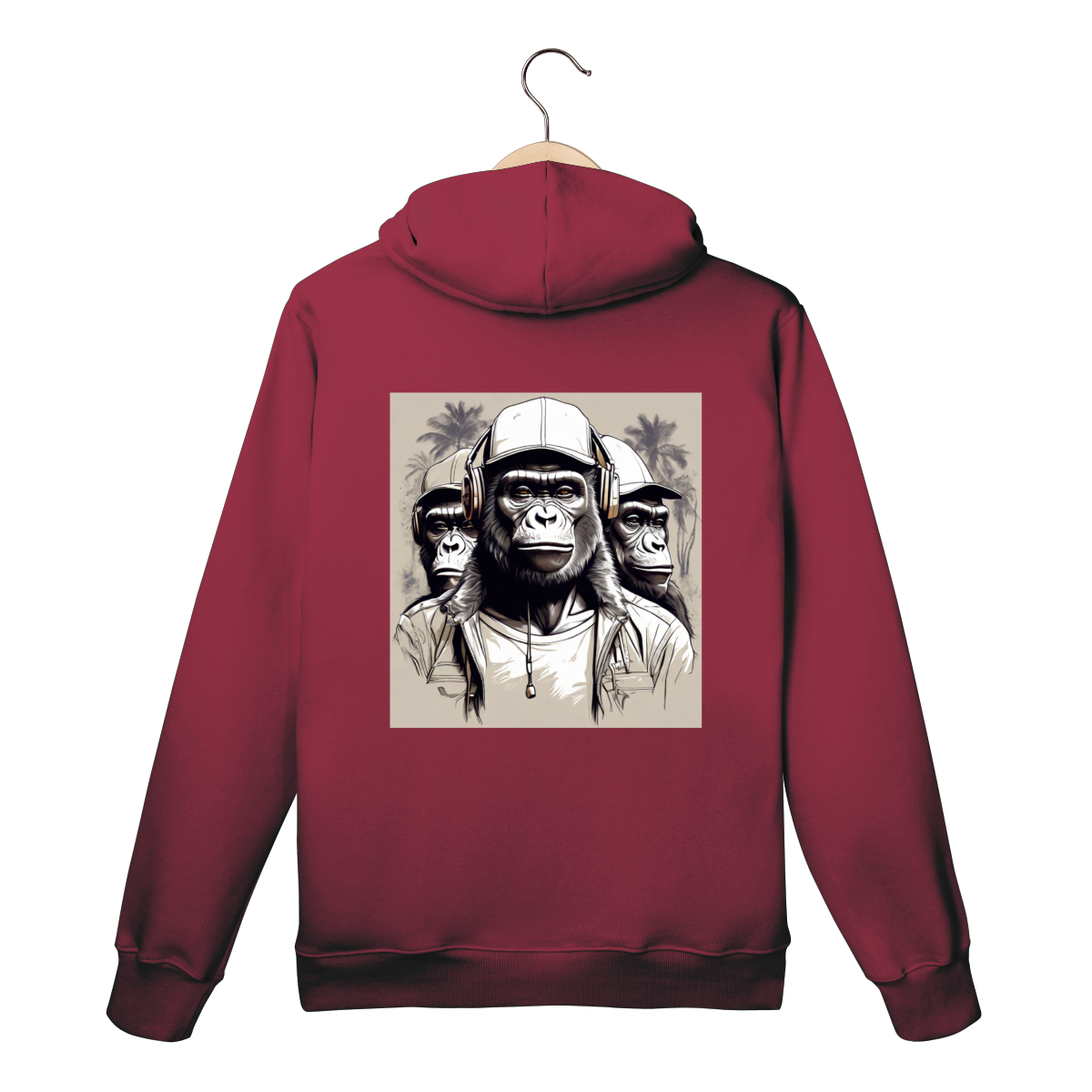 Moletom Vinho - Logo Clara