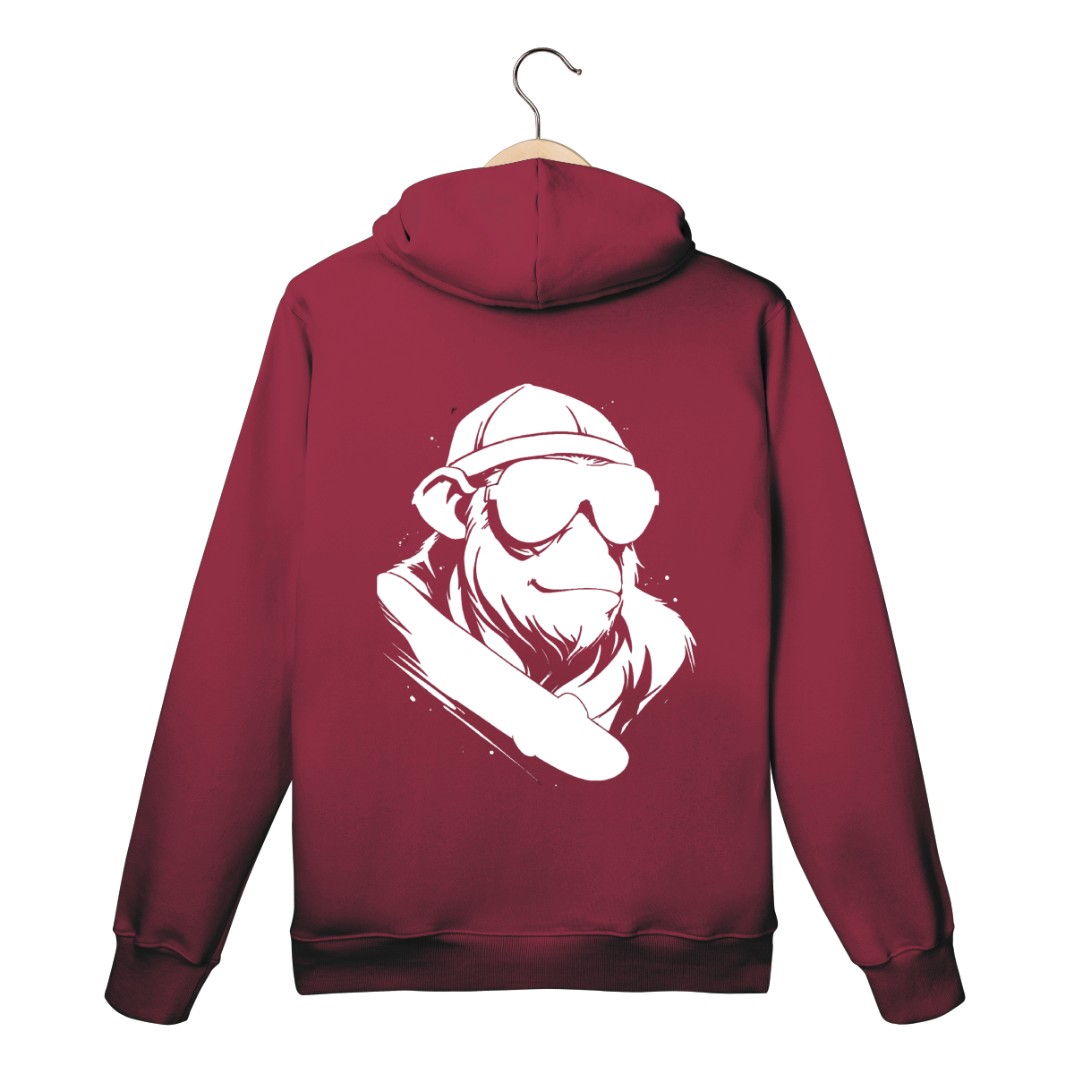 Moletom Vinho - Logo Clara