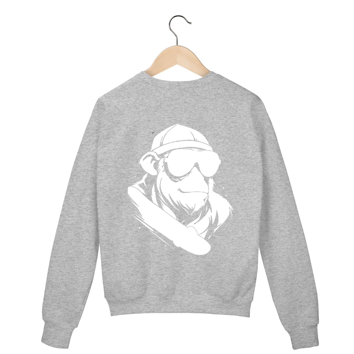 Suéter Cinza - Logo Clara