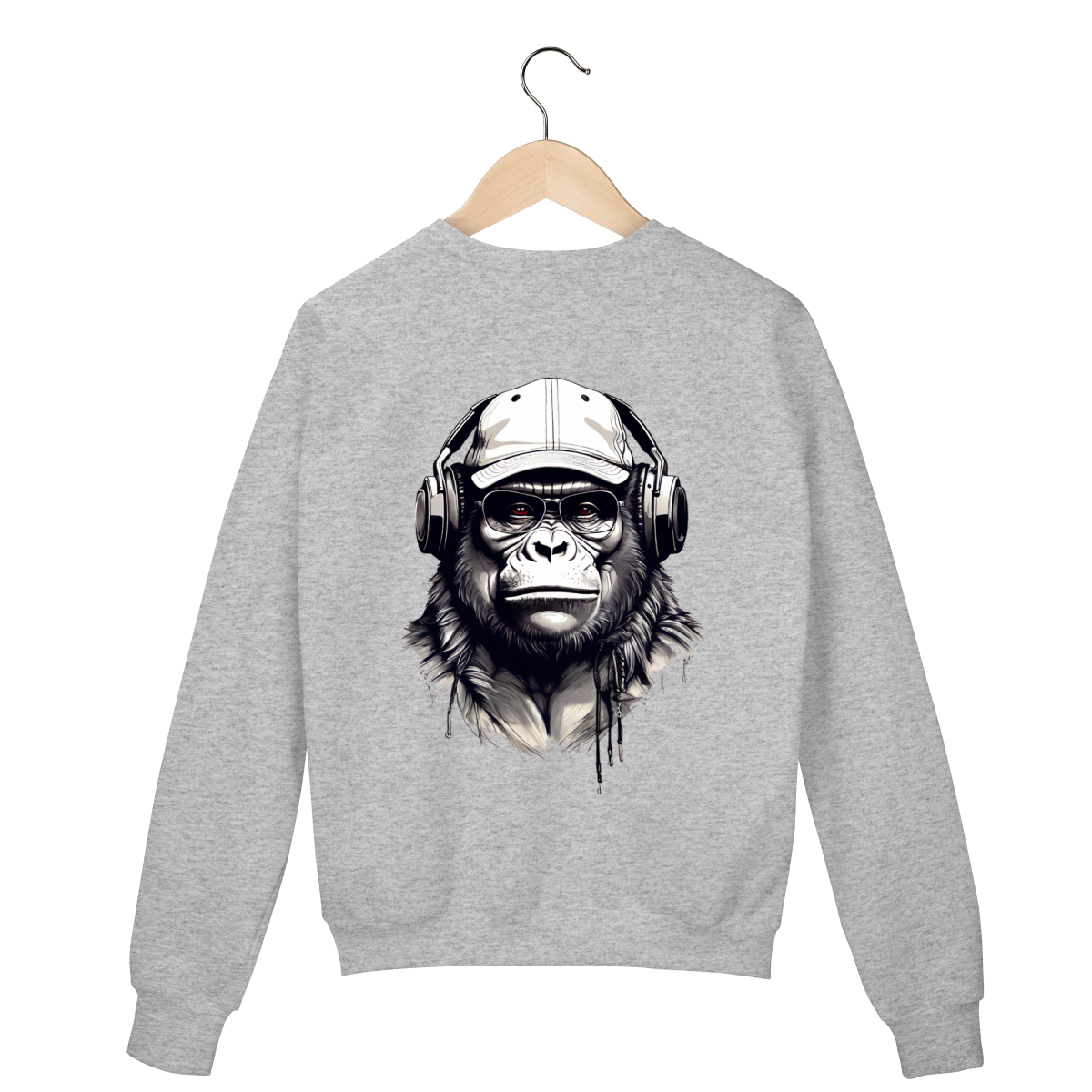 Suéter Cinza - Logo Clara