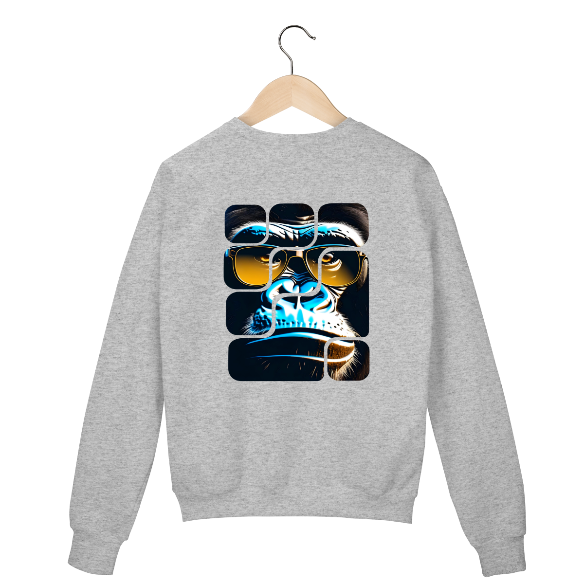 Suéter Cinza - Logo Clara