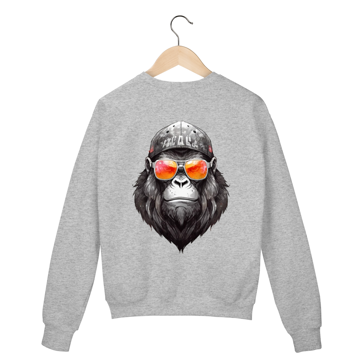 Suéter Cinza - Logo Clara