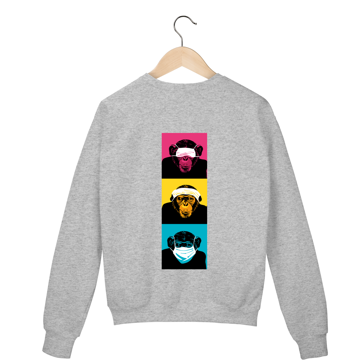 Suéter Cinza - Logo Clara