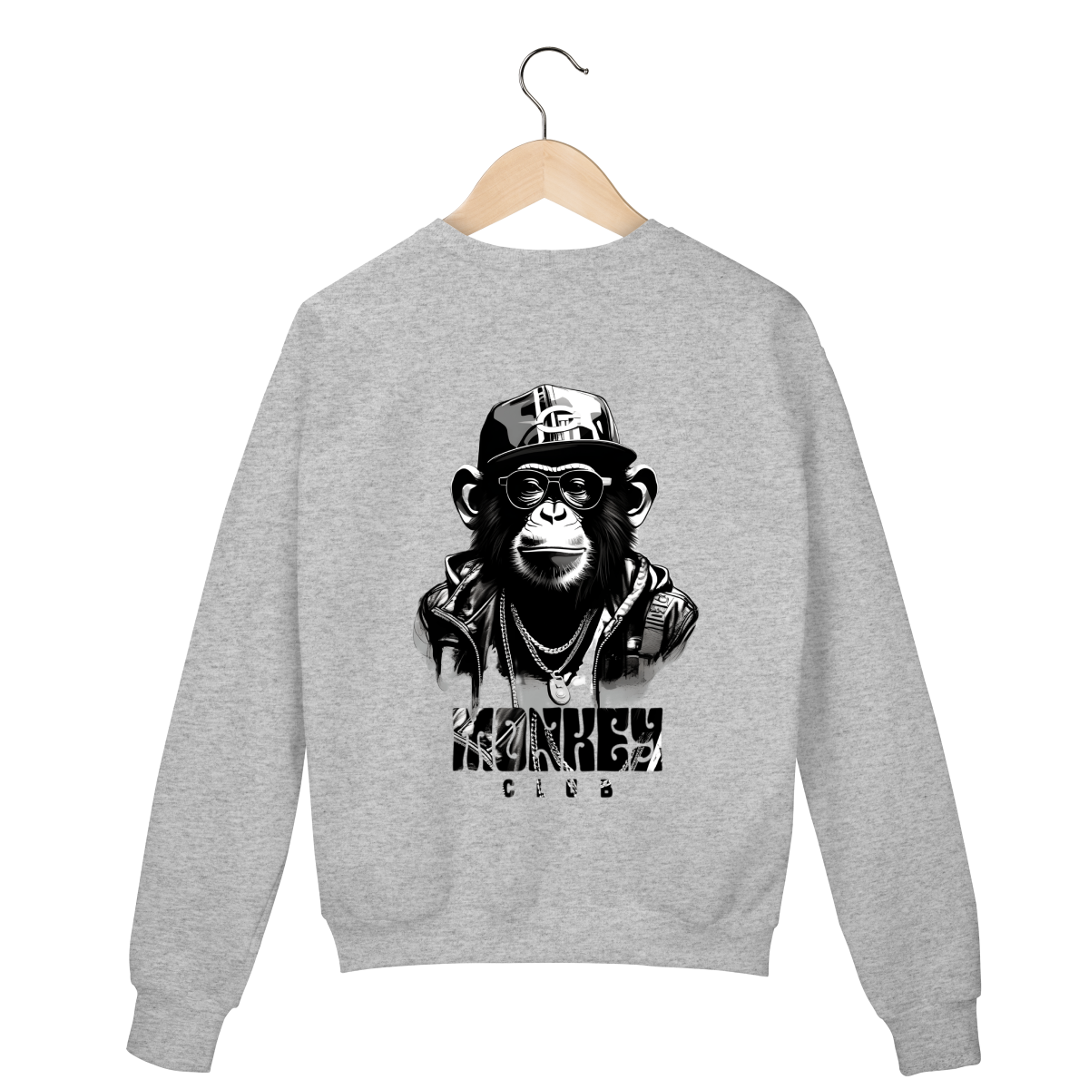 Suéter Cinza - Logo Clara