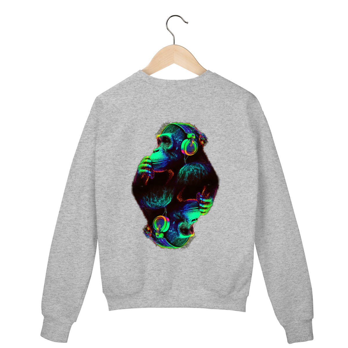 Suéter Cinza - Logo Clara