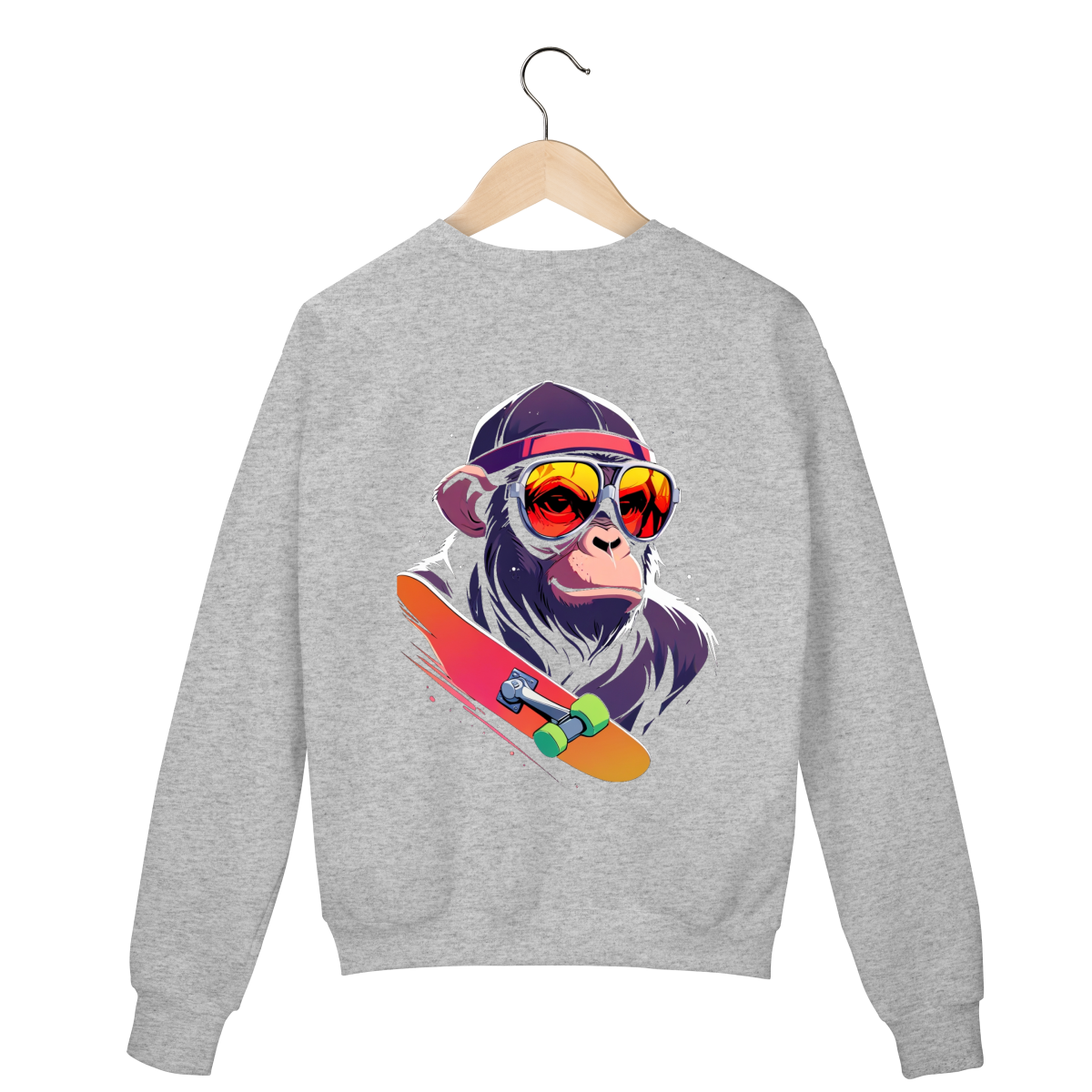 Suéter Cinza - Logo Clara