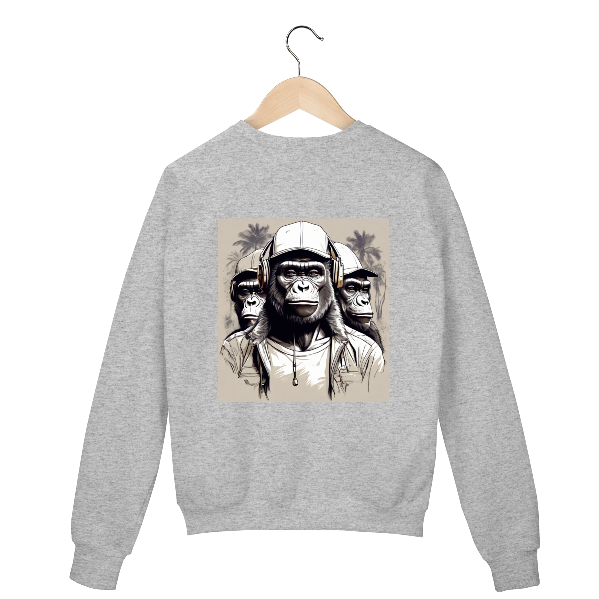 Suéter Cinza - Logo Clara